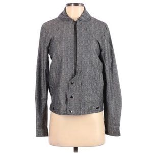 Derek Lam for Designation Gray Zip Bomber Jacket
